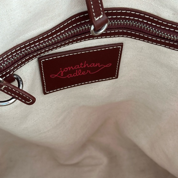 Jonathan Adler Red Tote Bag - Picture 4 of 5